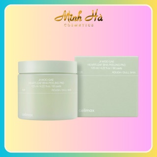 Toner Pad Celimax Ji Woo Gae Heartleaf BHA Peeling Pad 60 miếng 125ml nhẹ nhàng tẩy sạch tế bào chết cung cấp độ ẩm