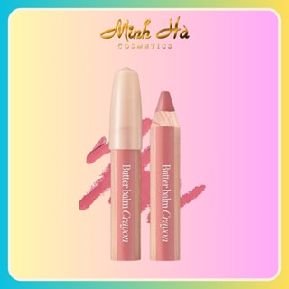 Son bút chì dạng sáp Clio Butter Balm Crayon 3.9g kèm đồ gọt chất nhẹ như bơ