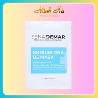 Mặt nạ phục hồi da Sena Demar Sodium DNA B5 Mask 25ml cấp ẩm, dưỡng trắng, hỗ trợ phục hồi và tái tạo làn da