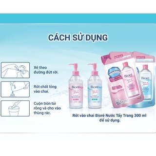 [Set quà tặng] Nước tẩy trang BIORE Soften Up 300ml + túi 250ml