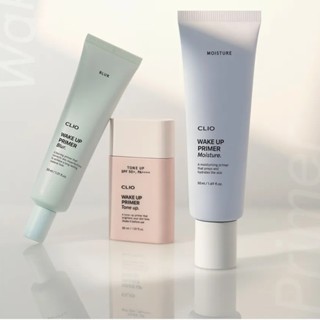 Kem lót Clio Wake Up Primer 3 Types SPF 50+ PA ++++ Moisture/ Blur /Tone up 30/50ml kiềm dầu nâng tone
