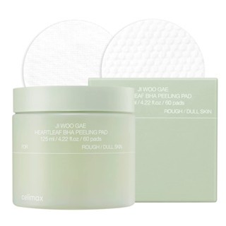 Toner Pad Celimax Ji Woo Gae Heartleaf BHA Peeling Pad 60 miếng 125ml nhẹ nhàng tẩy sạch tế bào chết cung cấp độ ẩm