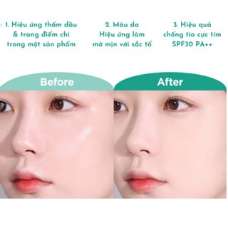 Phấn phủ The Face Shop Oil Clear Skin Cover Compact #201 9g kiềm dầu lâu trôi
