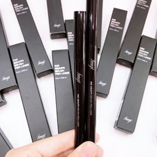 Kẻ mắt The Face Shop Ink Graffi Brush Pen Liner #01 Black 3g lên màu chuẩn lâu trôi
