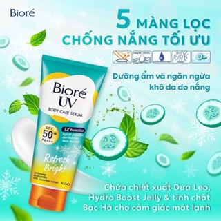 Serum chống nắng dưỡng thể Bioré UV SPF 50+/PA+++ 150ml các loại kháng bụi - trắng sáng mịn màng