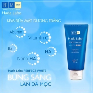 Sữa rửa mặt Hada Labo Cleanser 80g dưỡng ẩm sáng da cải thiện dấu hiệu lão hóa