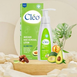 Kem tẩy lông Cleo Avocado Hair Removal Lotion All Skin Types Lotion 90ml dạng sữa cho mọi loại da
