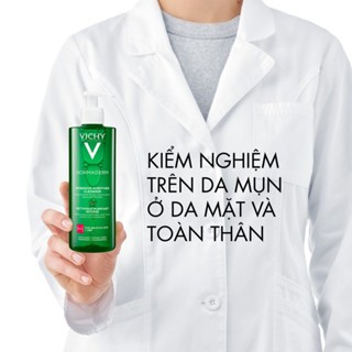 Gel rửa mặt Vichy Normaderm Phytosolution 50/400ml giảm lượng dầu thừa trên da làm dịu da
