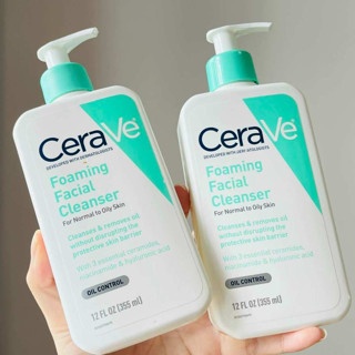 Sữa rửa mặt Cerave Foaming Facial Cleanser 473ml dành cho da thường và da dầu
