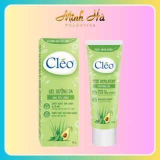Gel Cleo Post Depilatory Soothing Gel 50g dưỡng ẩm làm dịu da sau tẩy lông