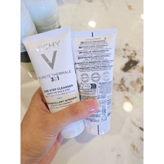 Sữa rửa mặt tẩy trang 3in1 Purete Thermale Vichy 100ml làm sạch bề mặt da thông thoáng lỗ chân lông