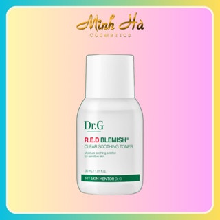 Nước cân bằng Dr.G Red Blemish clear Soothing toner 30ml dưỡng ẩm và làm dịu da mẫn đỏ