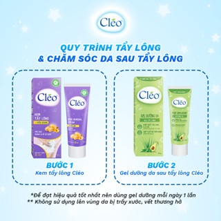 Kem tẩy lông Cleo viền bikini màu tím 50g hạn chế đau rát, thâm sạm