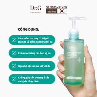 Sữa rửa mặt Dr.G pH cleansing gel foam 200ml làm sạch dịu nhẹ cho mọi làn da