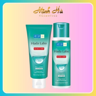 Bộ dưỡng ẩm Hada Labo Acne Care 250g dành cho da mụn, nhạy cảm sạch sâu dịu nhẹ cải thiện sau 7 ngày
