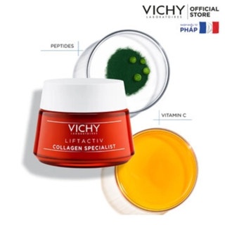 Kem dưỡng ngày & đêm Vichy Liftactiv Collagen Specialist 15/50ml làm sáng và làm mờ các đốm nâu