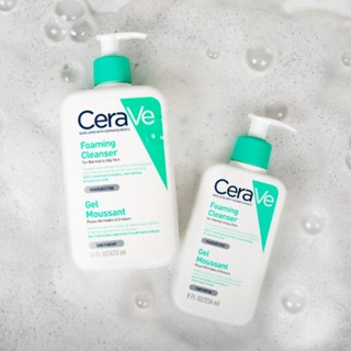 Sữa rửa mặt Cerave Foaming Facial Cleanser 473ml dành cho da thường và da dầu