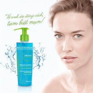 Gel rửa mặt Bioderma Sebium Gel Moussant 200ml dành cho da dầu mụn