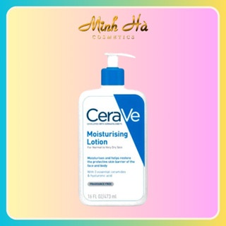 Sữa dưỡng ẩm dành cho da khô Cerave Moisturising Lotion 236/473ml cấp ẩm làm hàng rào bảo vệ da