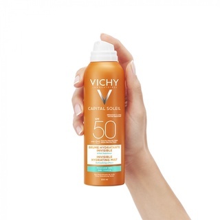 Xịt chống nắng toàn thân Vichy Captial Soleil SPF50 200ml lâu trôi bảo vệ da hiệu quả