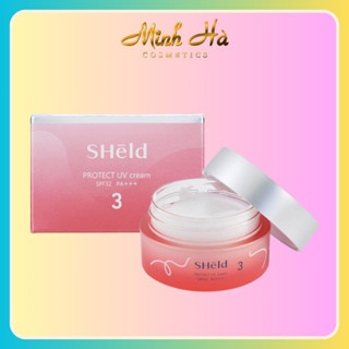 Kem dưỡng chống nắng Momotani SHeld Protect UV Cream SPF32 PA++++ 8g ngừa lão hóa bảo vệ da