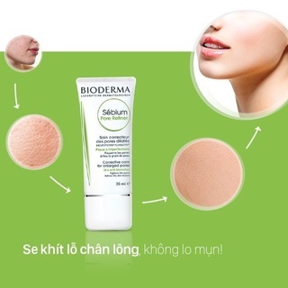 Kem dưỡng Bioderma Sebium Pore Refiner 30ml giúp se khít lỗ chân lông