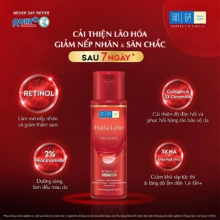 Lotion Hada Labo Pro-Aging Retinol B3 170ml làm mờ nếp nhăn, cải thiện độ đàn hồi da