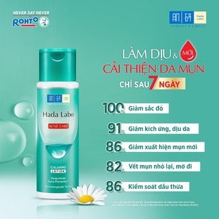 Bộ dưỡng ẩm Hada Labo Acne Care 250g dành cho da mụn, nhạy cảm sạch sâu dịu nhẹ cải thiện sau 7 ngày