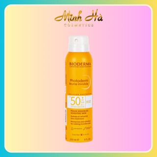Xịt chống nắng Bioderma Photoderm Brume Invisible SPF50+ PA++++ 150ml tiện lợi dạng sương