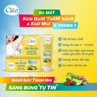 Kem giảm thâm nách và khử mùi Cleo 4in1/6in1 35g dưỡng da sáng mịn