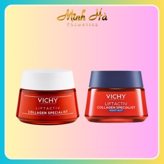 Kem dưỡng ngày & đêm Vichy Liftactiv Collagen Specialist 15/50ml làm sáng và làm mờ các đốm nâu
