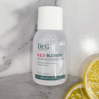 Nước cân bằng Dr.G Red Blemish clear Soothing toner 30ml dưỡng ẩm và làm dịu da mẫn đỏ