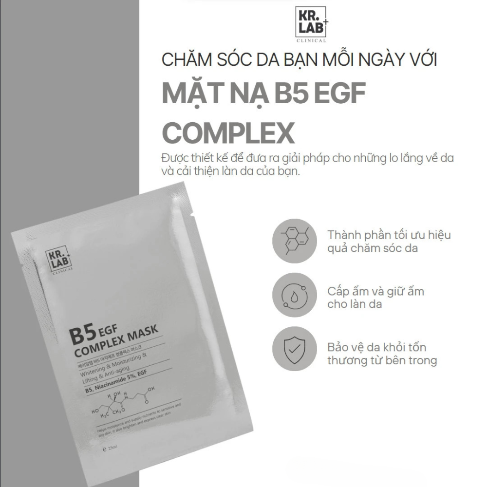 Mặt nạ Kr.Lab+ B5 EGF Complex Mask 25ml