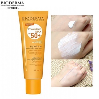 Kem chống nắng Bioderma Photoderm MAX Aquafluide SPF 50+ 40ml kiềm dầu giảm bóng nhờn