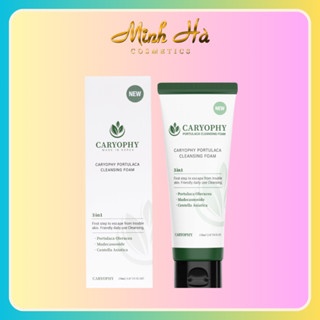 Sữa rửa mặt Caryophy Portulaca Cleansing Foam 150ml giúp làm sạch sâu, dưỡng ẩm, chăm sóc làn da tổn thương