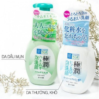 Sữa rửa mặt tạo bọt Hada Labo 160ml dành cho da nhờn và da khô