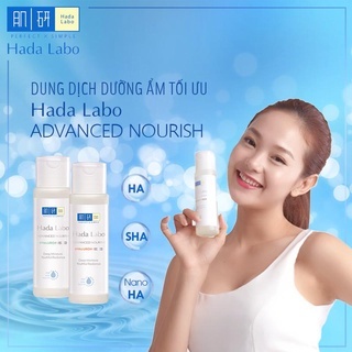 Dung dịch dưỡng ẩm tối ưu da thường Hada Labo Advanced Nourish 170ml dưỡng ẩm da, làm sáng da, tăng cường độ đàn hồi