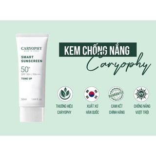 Kem chống nắng nâng tông da Caryophy Smart Sunscreen Tone Up SPF50+ PA+++ 50ml bảo vệ da khỏi ánh nắng
