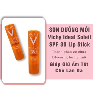 Son dưỡng môi Vichy Ideal Soleil SPF 30+ 4.7g chống nắng dưỡng ẩm
