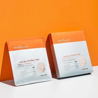 Mặt nạ thạch dưỡng da MediAnswer Real Skin Fit Collagen Mask 35g cải thiện nếp nhăn chống lão hóa