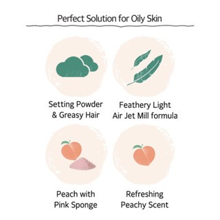 Phấn phủ bột SKINFOOD Peach Cotton Multi Finish Powder 15g phấn mịn mang lại lớp phủ nhẹ