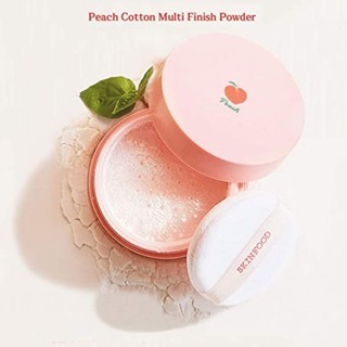 Phấn phủ bột SKINFOOD Peach Cotton Multi Finish Powder 15g phấn mịn mang lại lớp phủ nhẹ