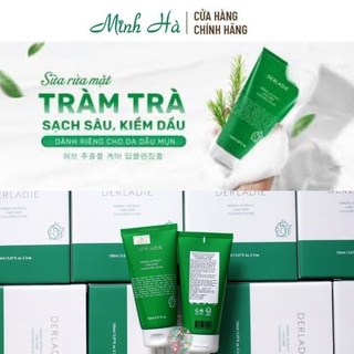 Sữa rửa mặt Derladie tràm trà Herbal Extract Care Deep 150ml sạch sâu, kiềm dầu dành cho làn da dầu mụn