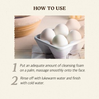 Sữa rửa mặt SKINFOOD Egg Cleansing Foam 150ml làm sạch lỗ chân lông, kể cả lớp trang điểm đậm, tiết nhiều bã nhờn