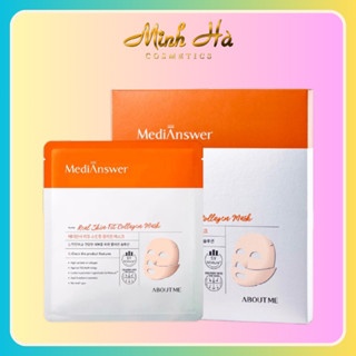 Mặt nạ thạch dưỡng da MediAnswer Real Skin Fit Collagen Mask 35g cải thiện nếp nhăn chống lão hóa