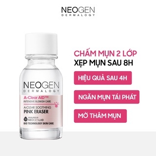 Tinh chất chấm mụn Neogen Dermalogy A-Clear AID Soothing Pink Eraser 15ml giúp giảm mụn, mờ thâm