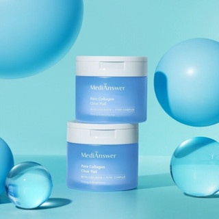 Toner Pad Medianswer Collagen 80 miếng 120ml cấp nước, đều màu da, se khít lỗ chân lông