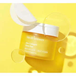 Toner Pad Medianswer Collagen 80 miếng 120ml cấp nước, đều màu da, se khít lỗ chân lông