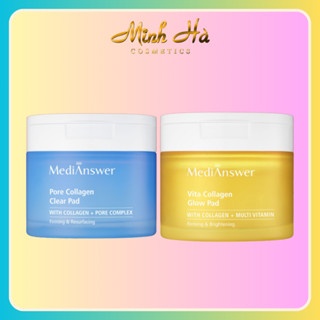 Toner Pad Medianswer Collagen 80 miếng 120ml cấp nước, đều màu da, se khít lỗ chân lông