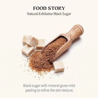 Sữa rửa mặt SKINFOOD Black Sugar Perfect Scrub Foam 180g làm sạch sâu với tẩy tế bào chết dưỡng ẩm